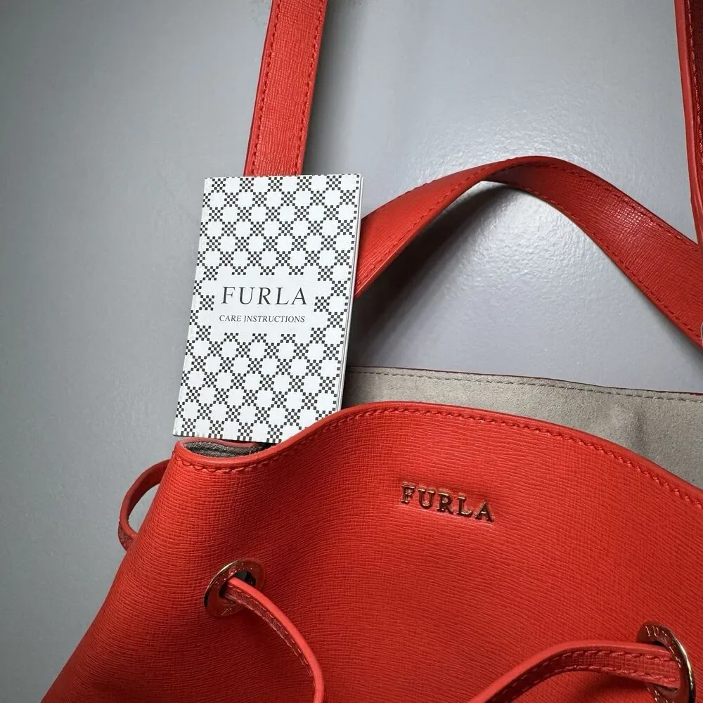 Furla red saffiano